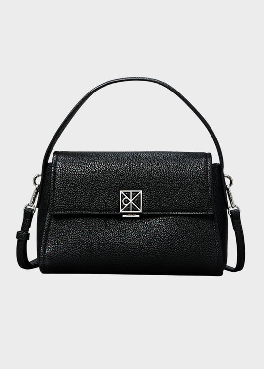 Borsa a mano con tracolla Emblem Pebble