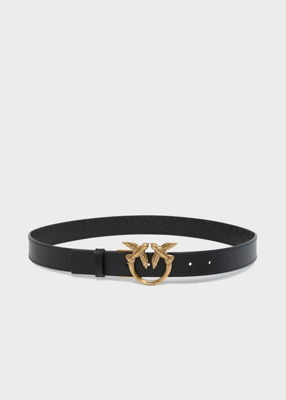 Cintura reversibile con fibbia Love Birds 3cm