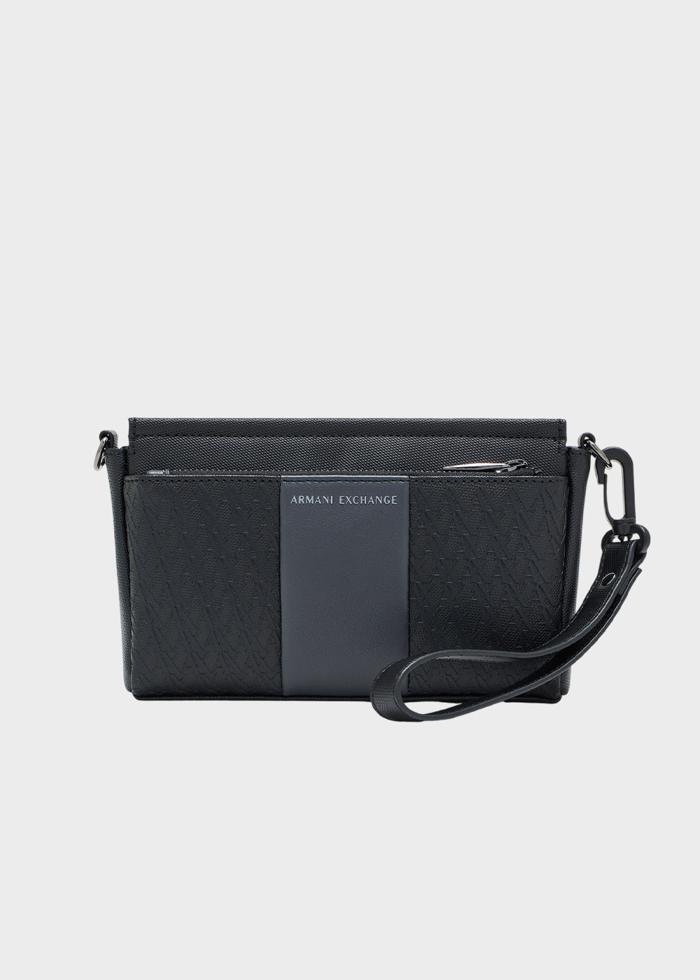 Borsello William con manico da polso e zip frontale