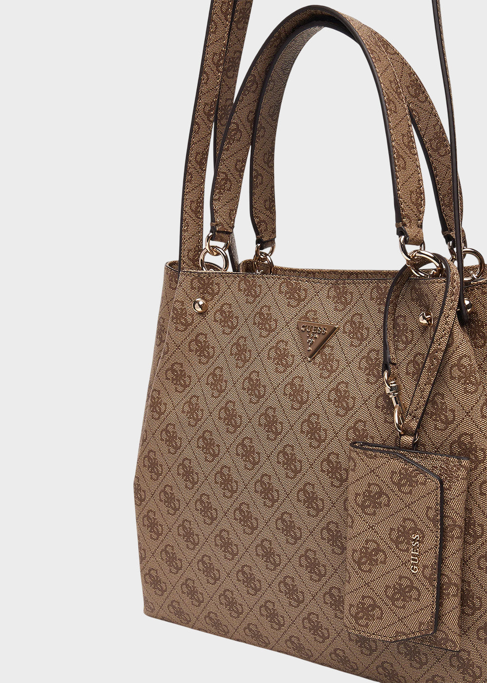Borsa a tracolla Lorella Logo con manico e charm-2