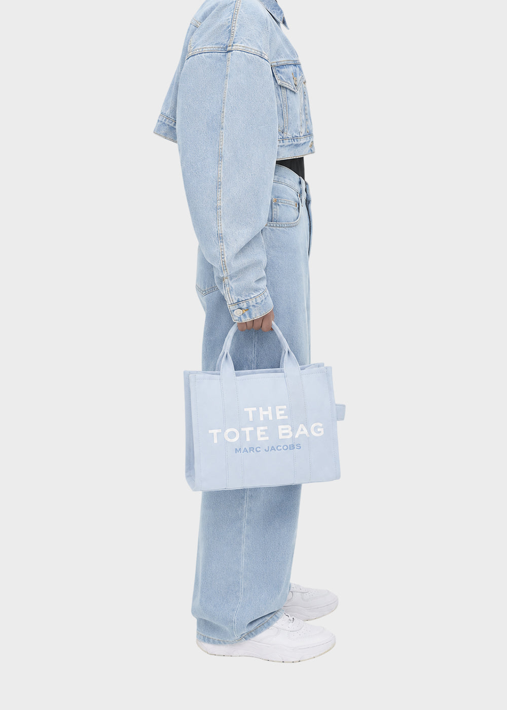 Borsa a mano "The Tote Bag" media con tracolla, in tessuto