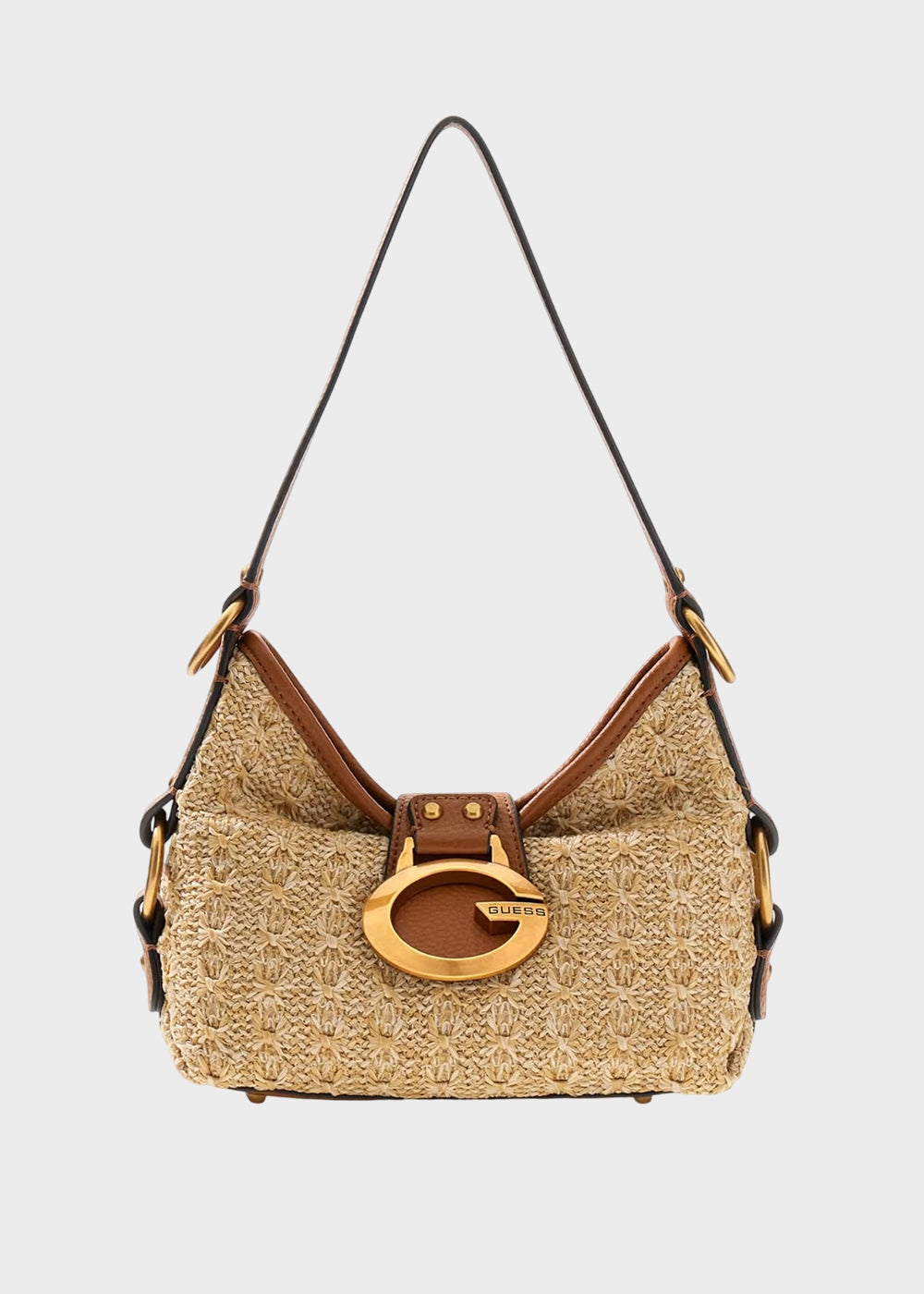 Borsa a spalla in rafia Camden Mini
