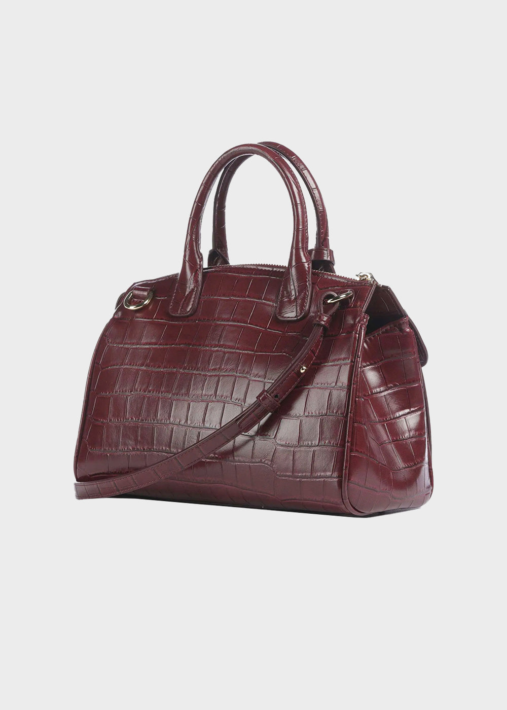 Borsa a mano con tracolla Jane Croco Tote M