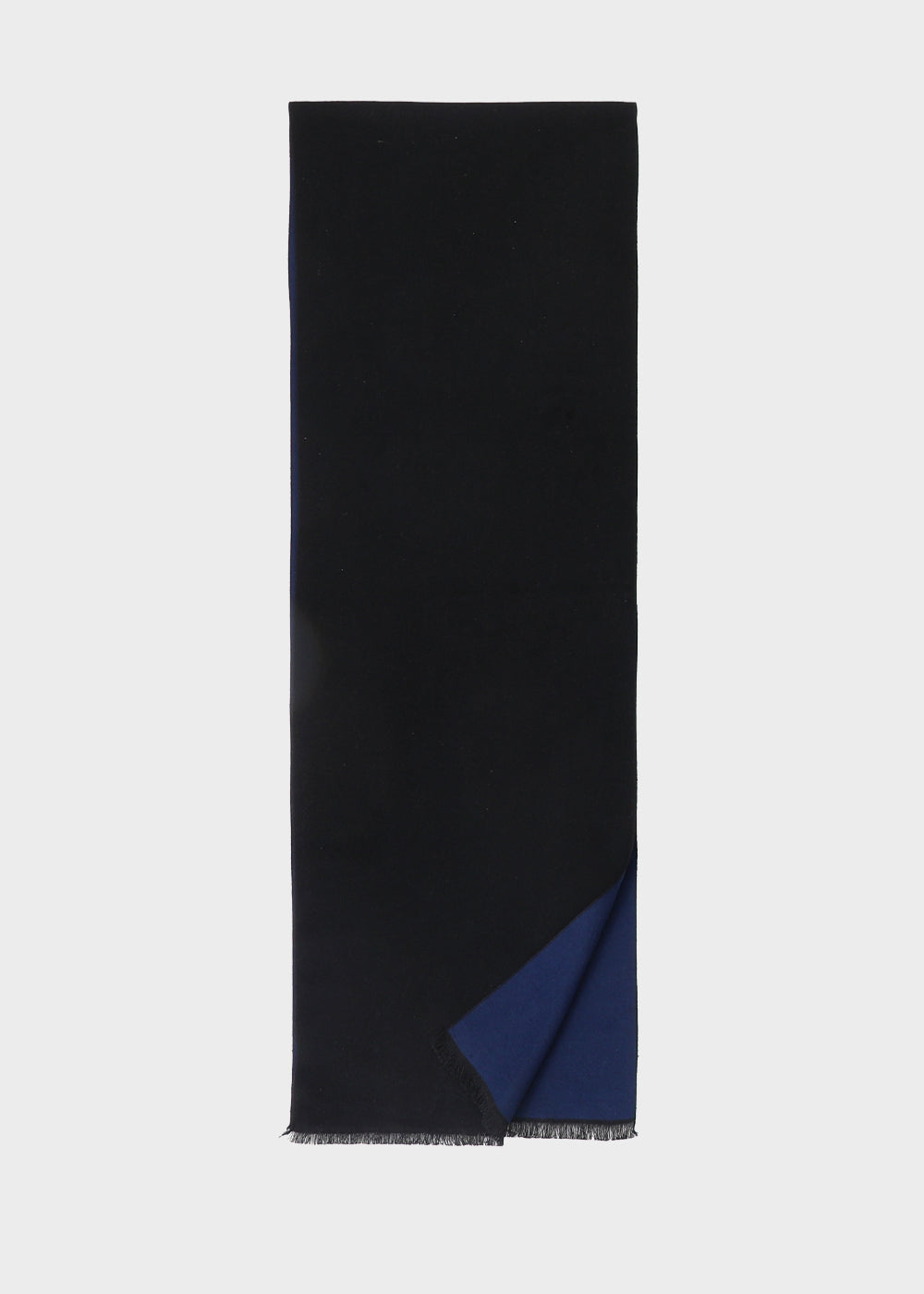 Sciarpa doppio colore nero e blu