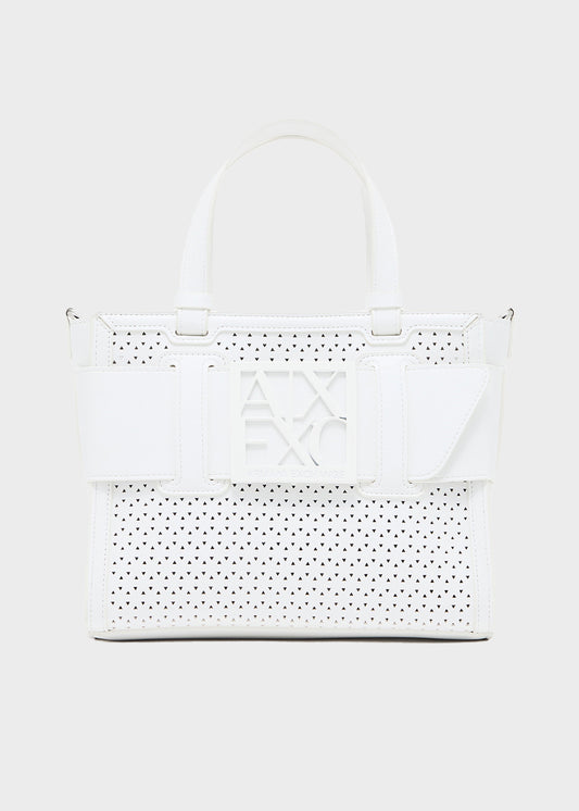Borsa a mano con tracolla Susie Perforation Tote M