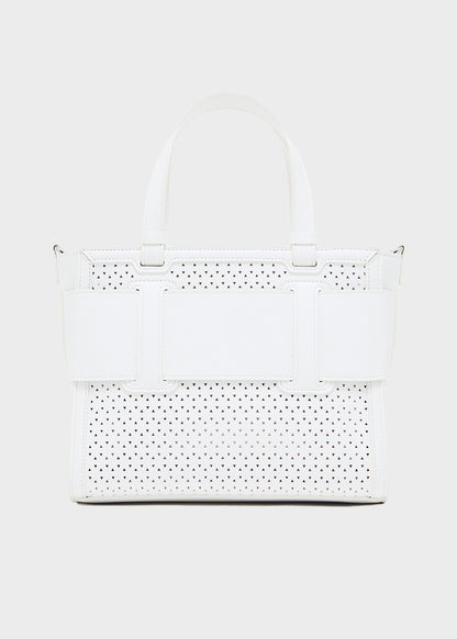 Borsa a mano con tracolla Susie Perforation Tote M