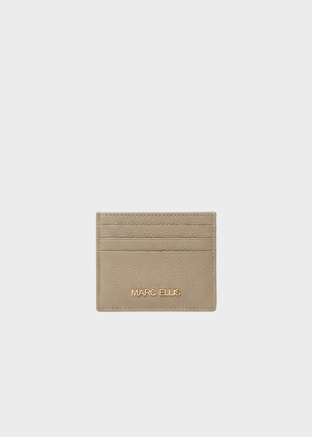 Portacarte Hope Do con logo metallico in vera pelle-1