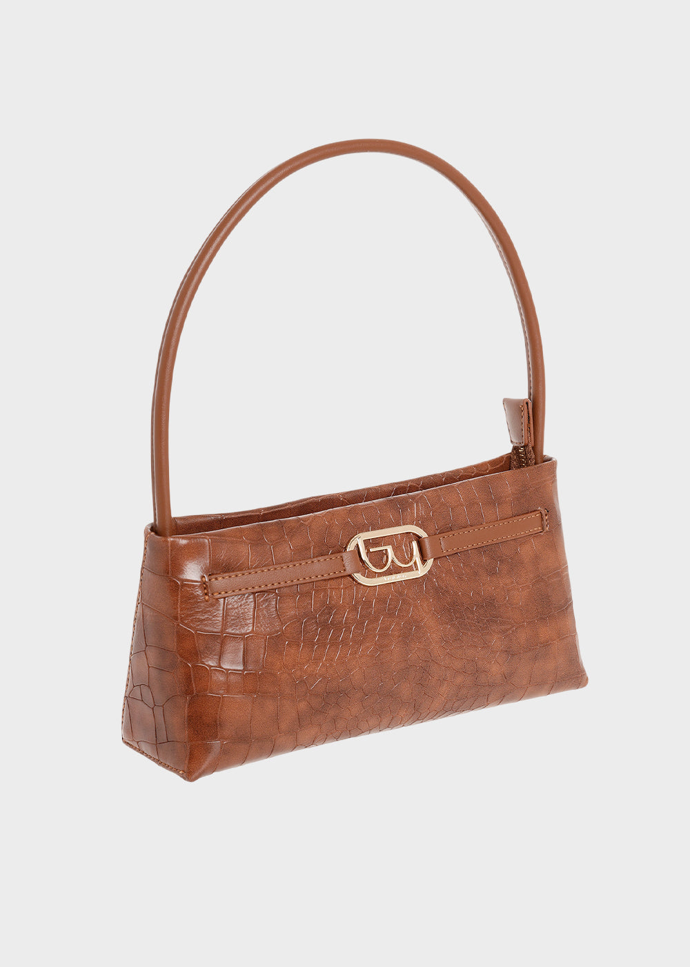 Borsa piccola a spalla Tenderness effetto coccodrillo-2