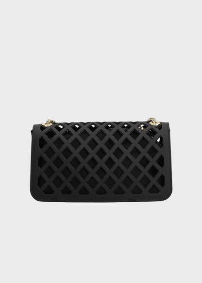 Borsa a tracolla Flat Basket con pochette interna