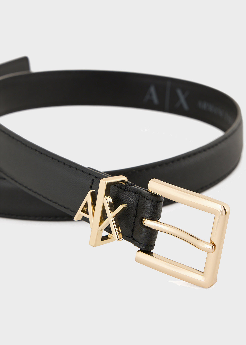 Cintura in pelle con Ardiglione AX (2,4 cm)