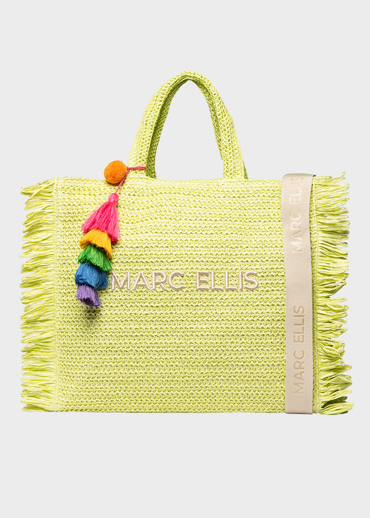 Borsa da Mare Buby S.Claire L in effetto rafia, con tracolla