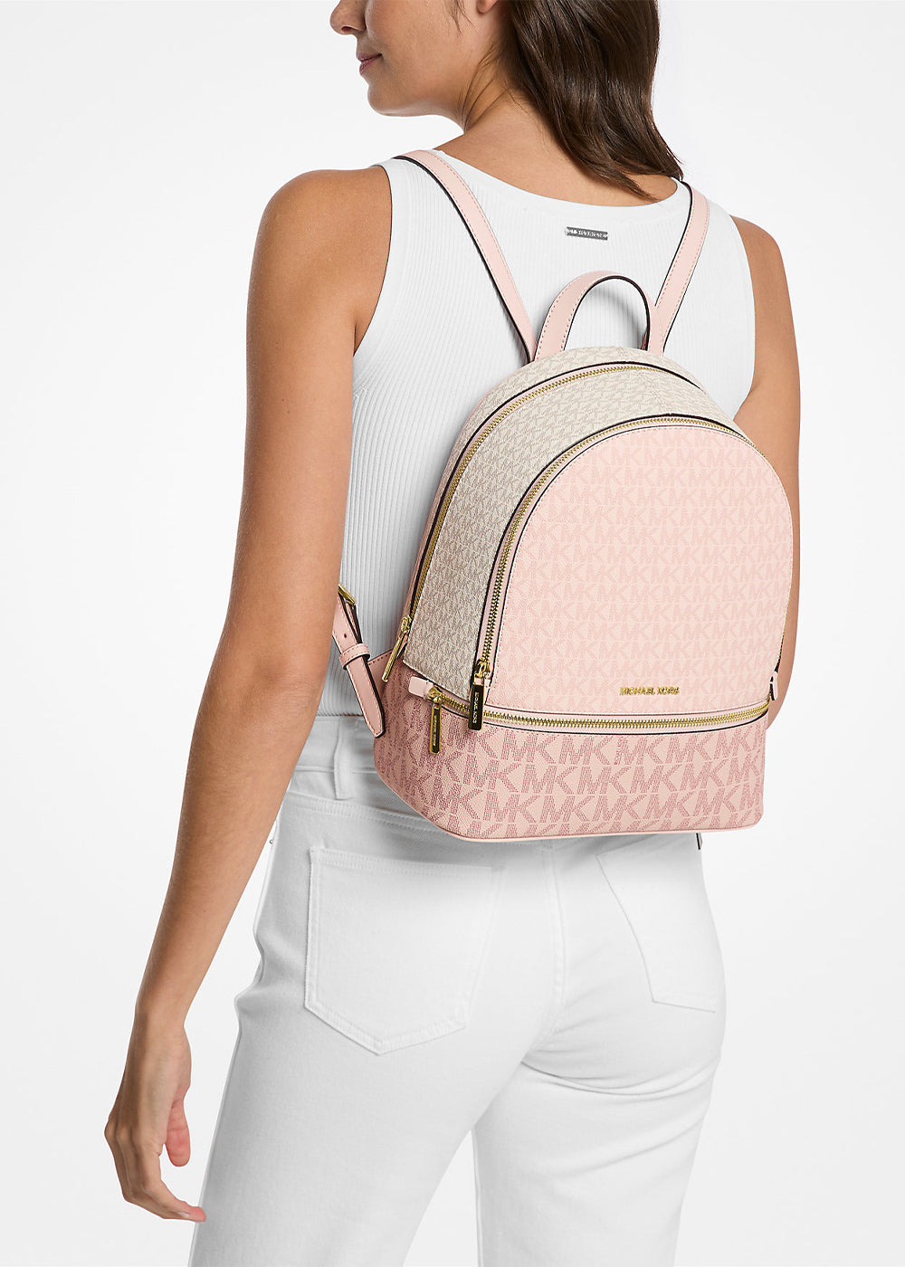 Zaino Rhea Zip con logo all over