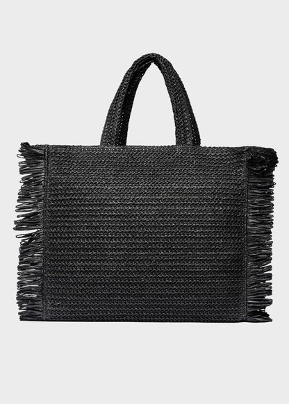 Borsa da Mare Buby S.Claire L in effetto rafia, con tracolla
