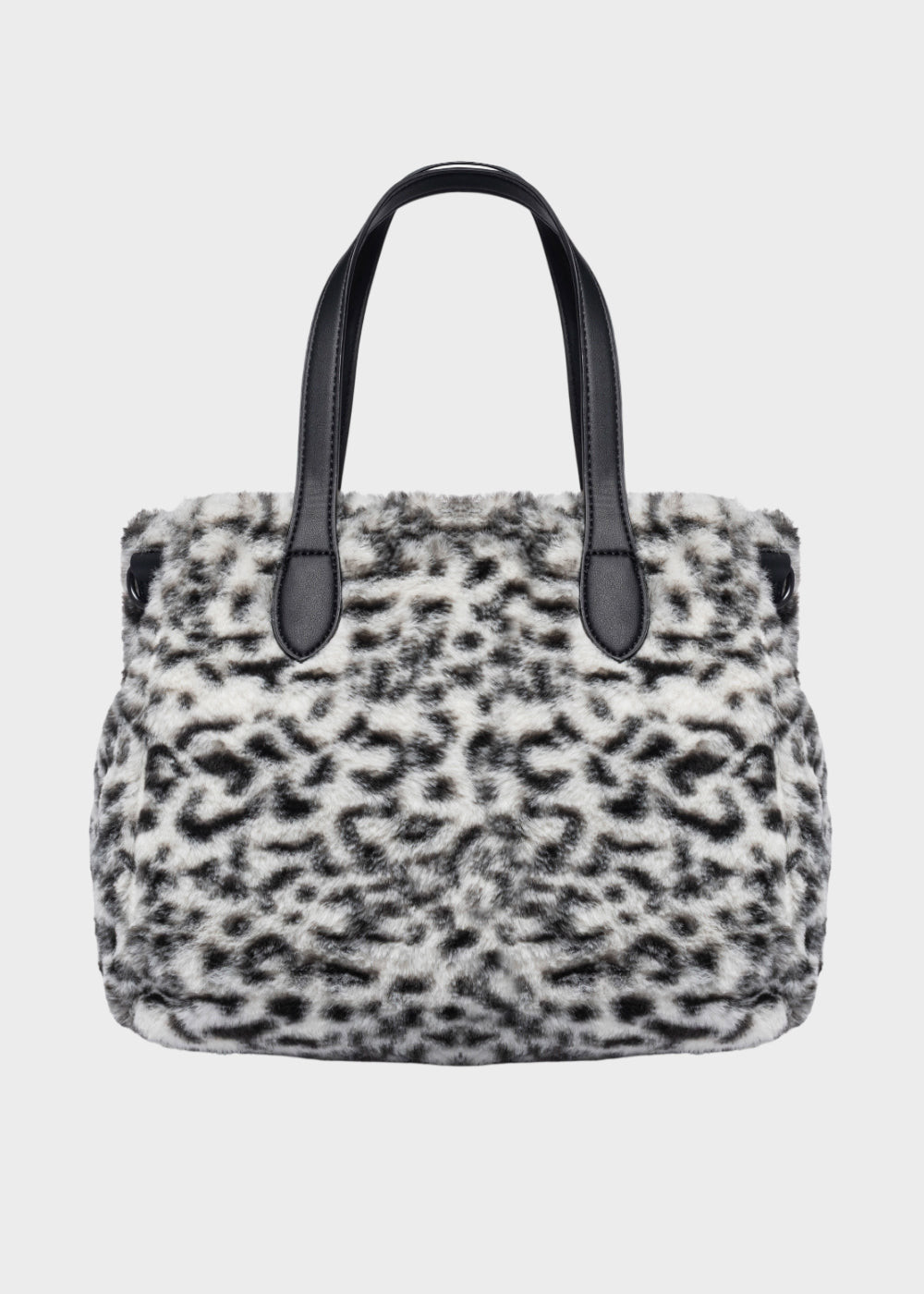 Borsa a mano Buby Lynx M animalier con tracolla, in effetto pelliccia-3