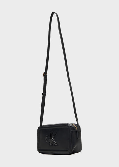 Raised Shoulder Bag with Printed Monogram