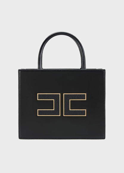 Medium handbag with shoulder strap and logo