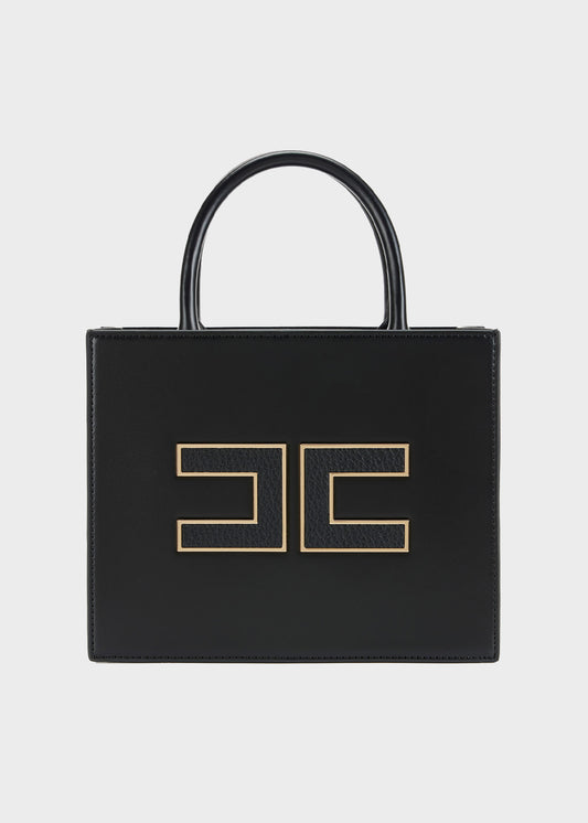 Borsa a mano media con tracolla e logo