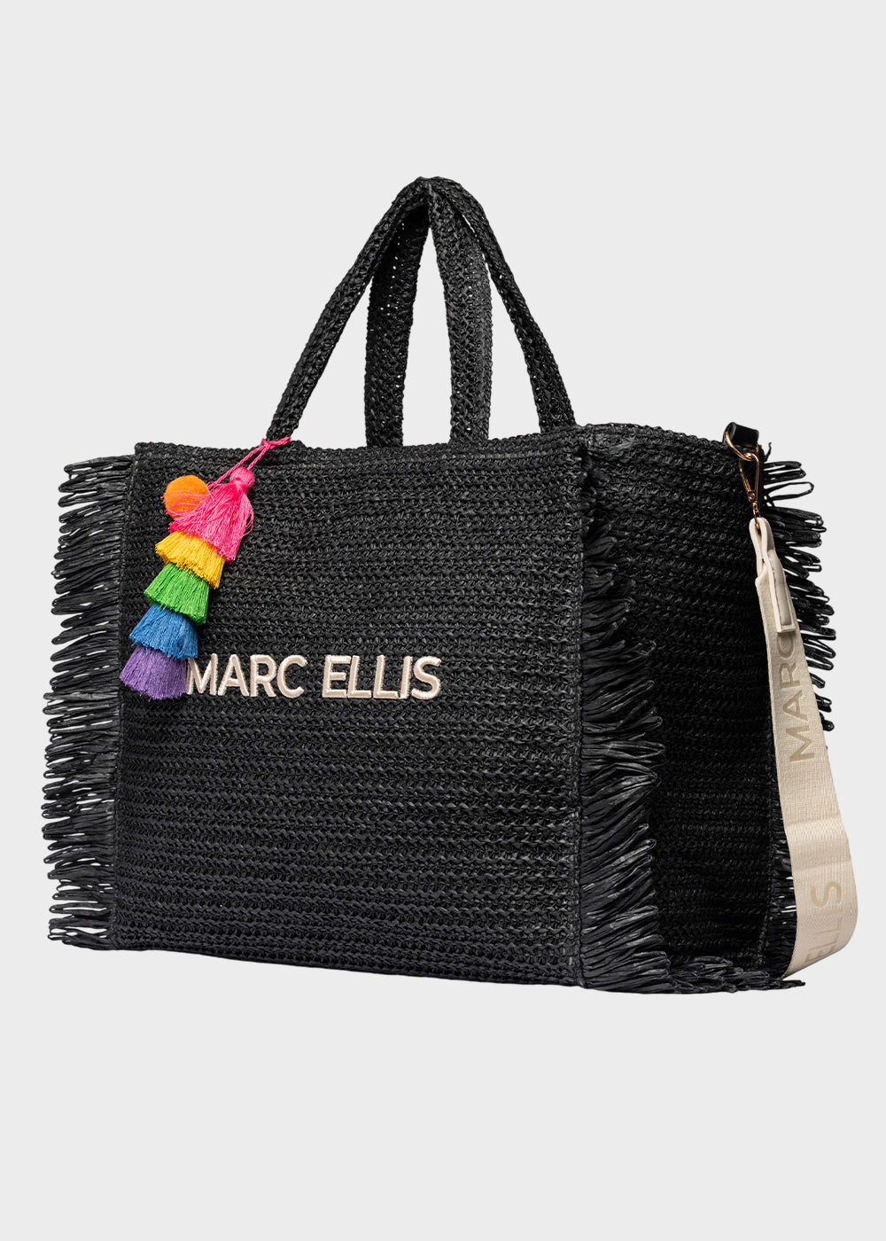 Borsa da Mare Buby S.Claire L in effetto rafia, con tracolla