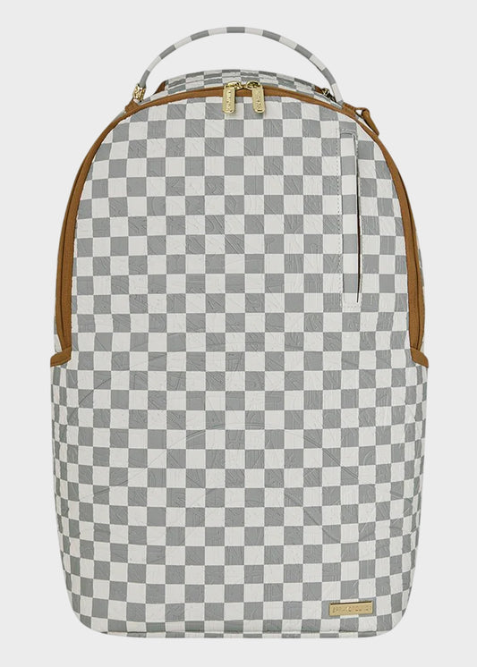 Zaino Graff Embossed Cream Check con stampe in rilievo