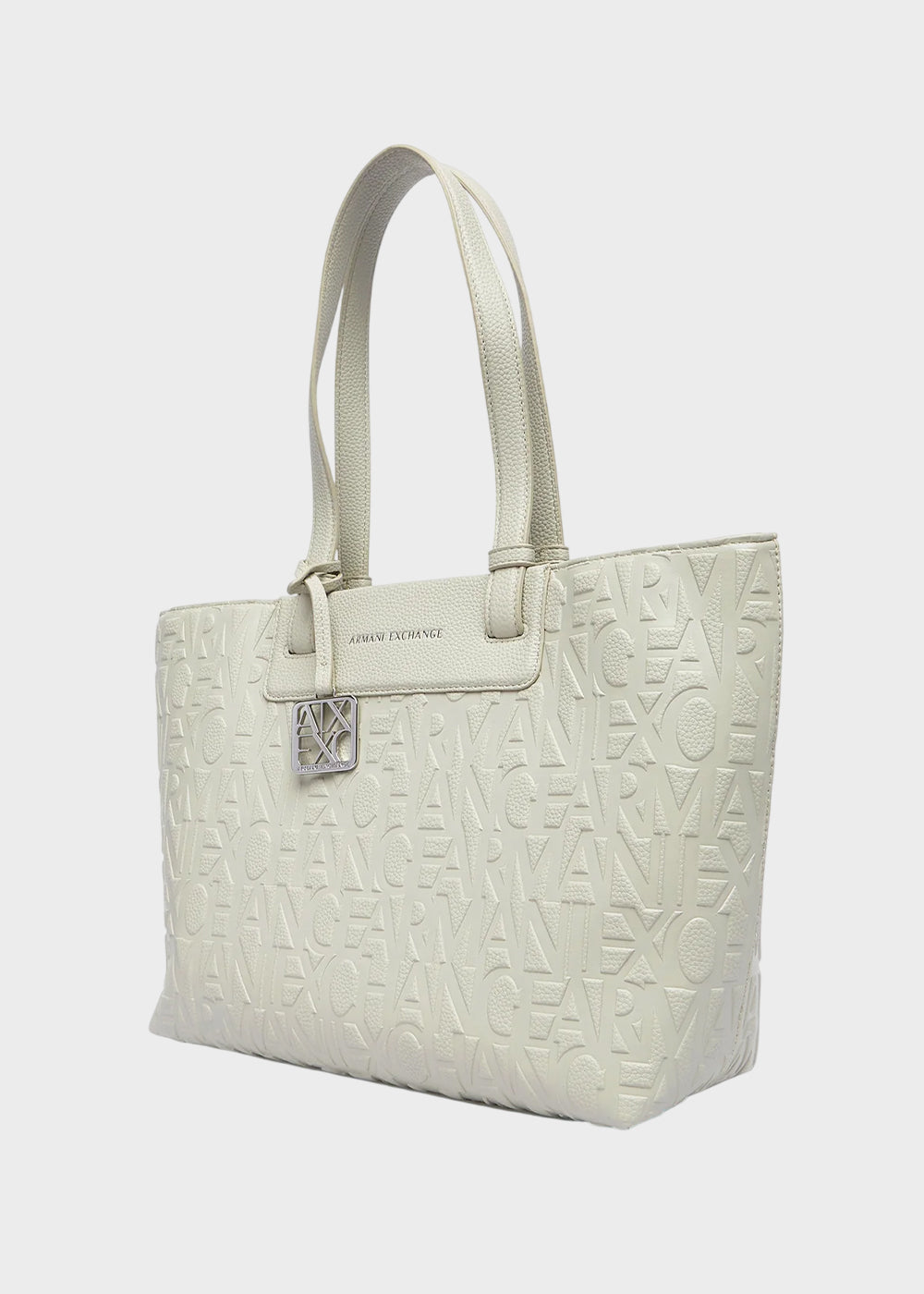 Borsa shopping Liz Pebble M con logo all over-3