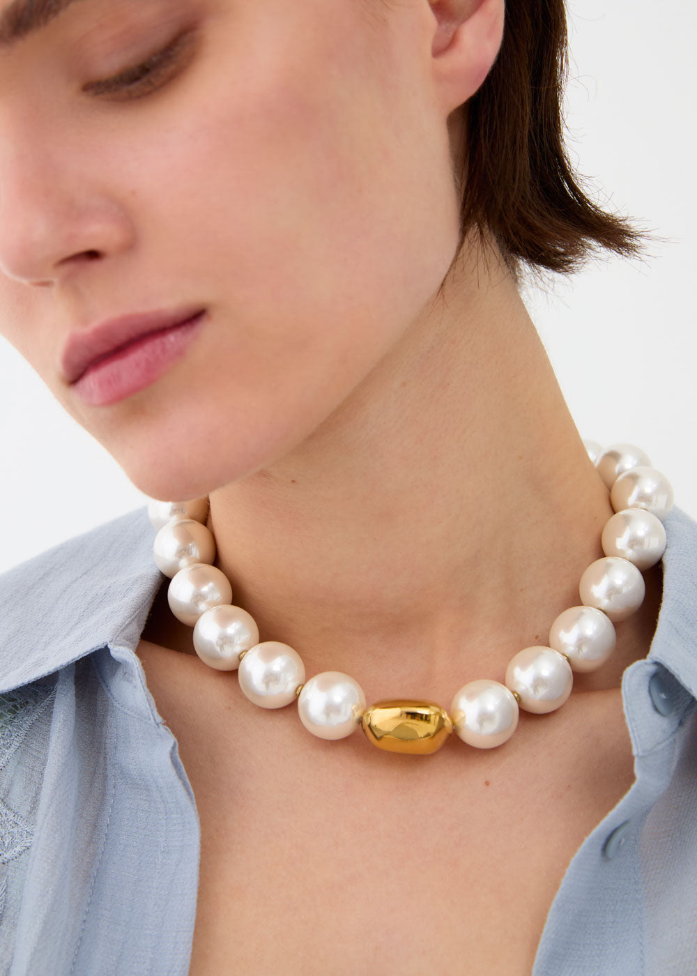 Collana Pearl con elemento sfera