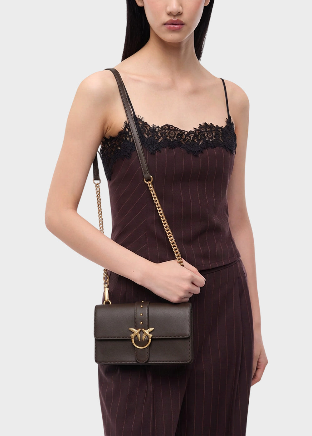 Borsa a tracolla piccola Love Bag One in pelle New Buckle-2