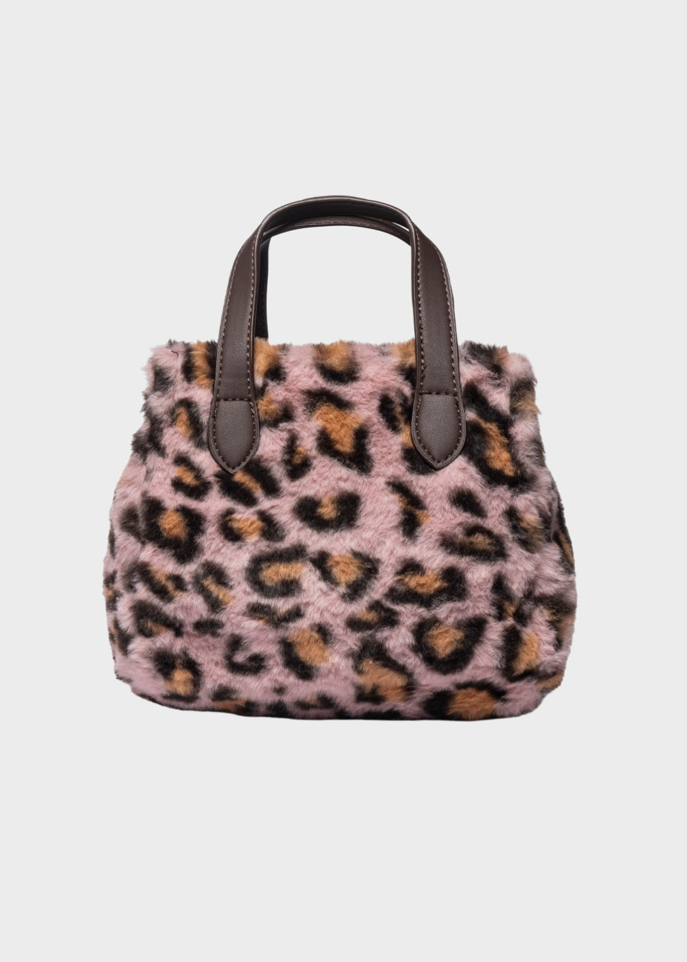Borsa a mano Buby Lynx S animalier con tracolla, in effetto pelliccia-3