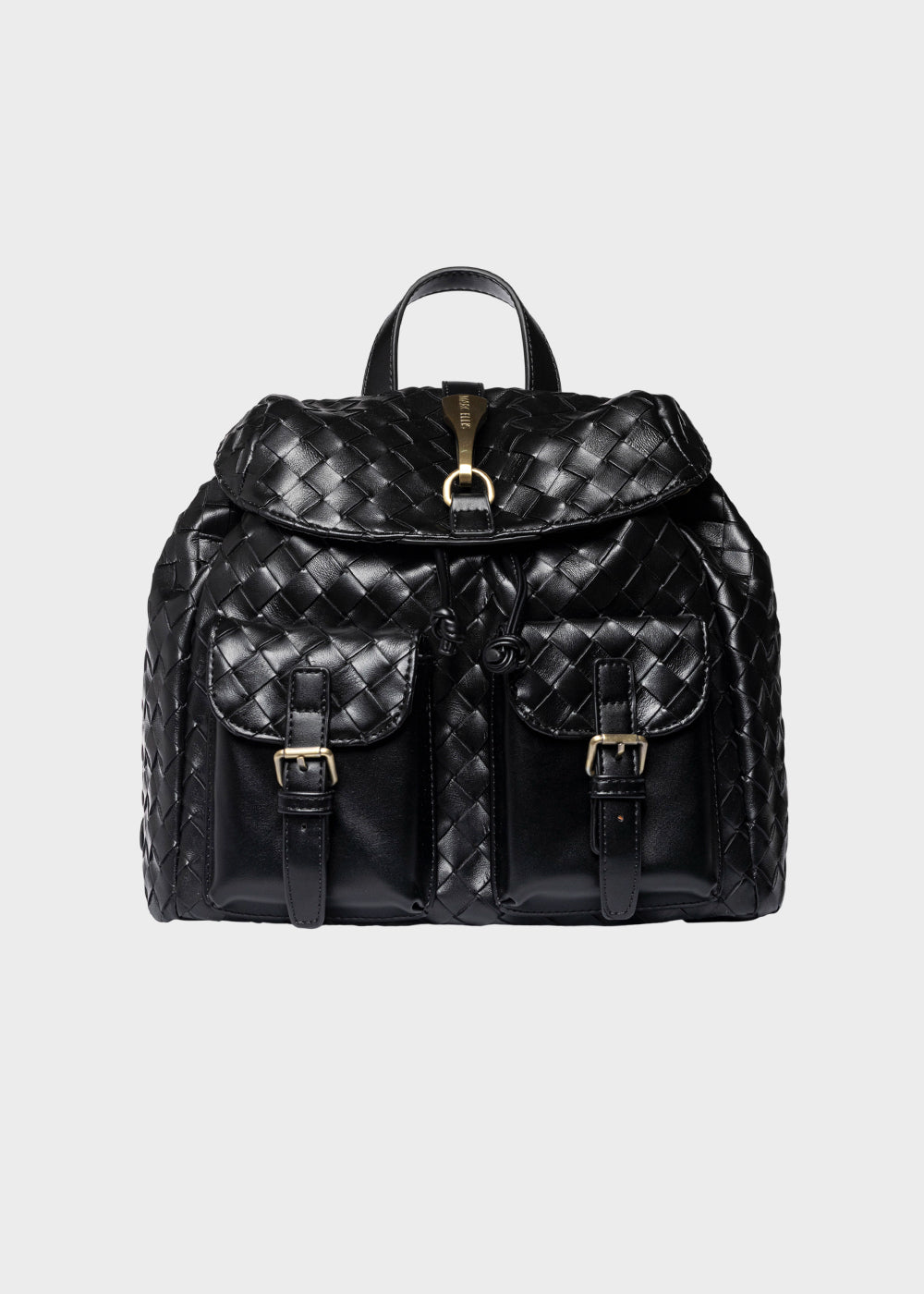 Zaino Colorado S Plait con pattina, tasche frontali e trama ad effetto intreccio