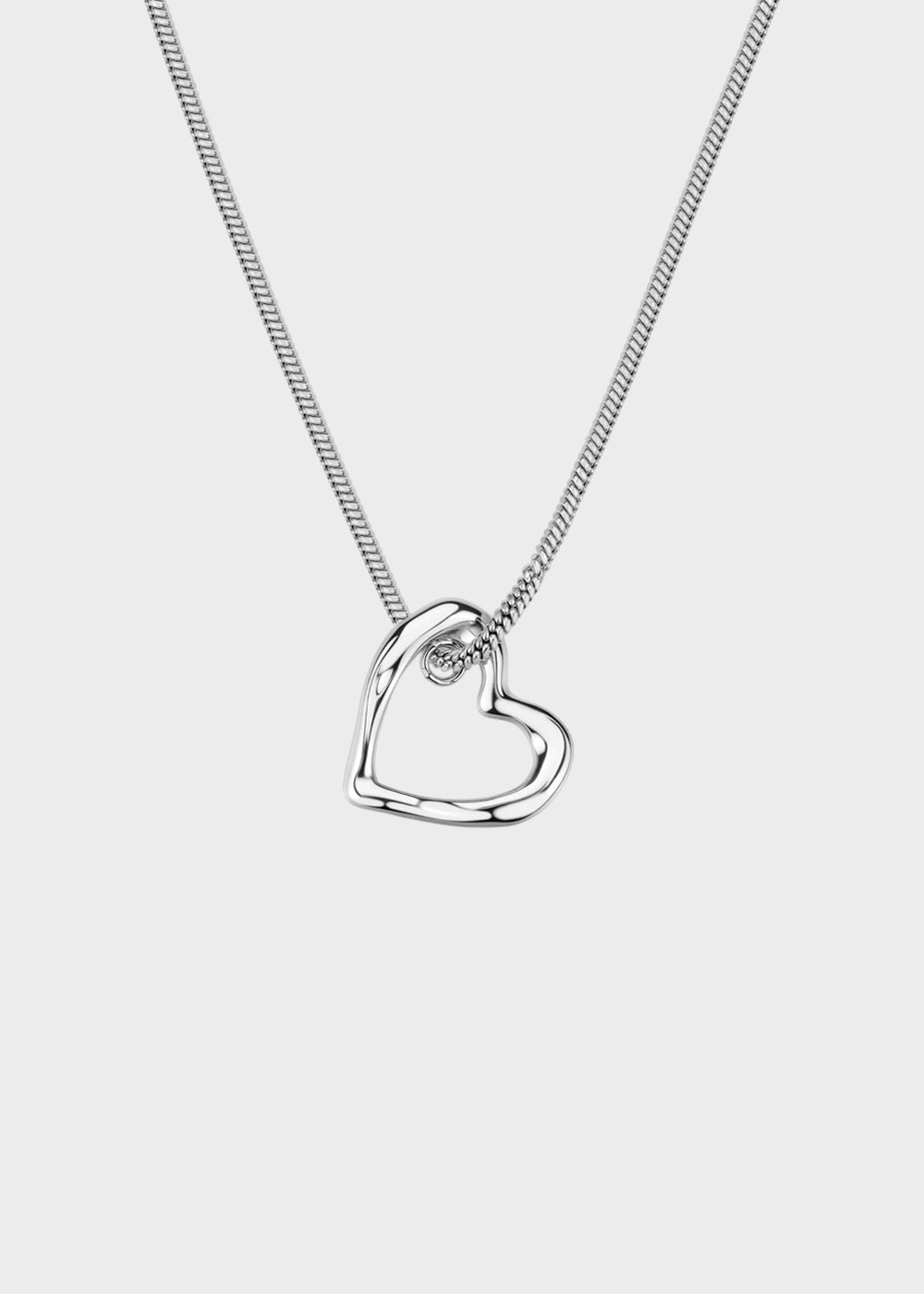 Collana Emotion in acciaio con pendente a forma di cuore