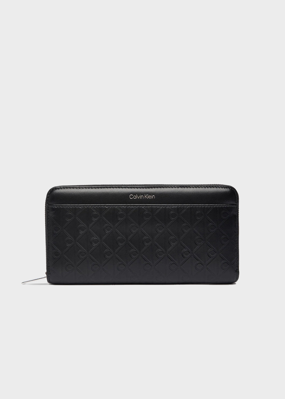 Zip around wallet with printed logo