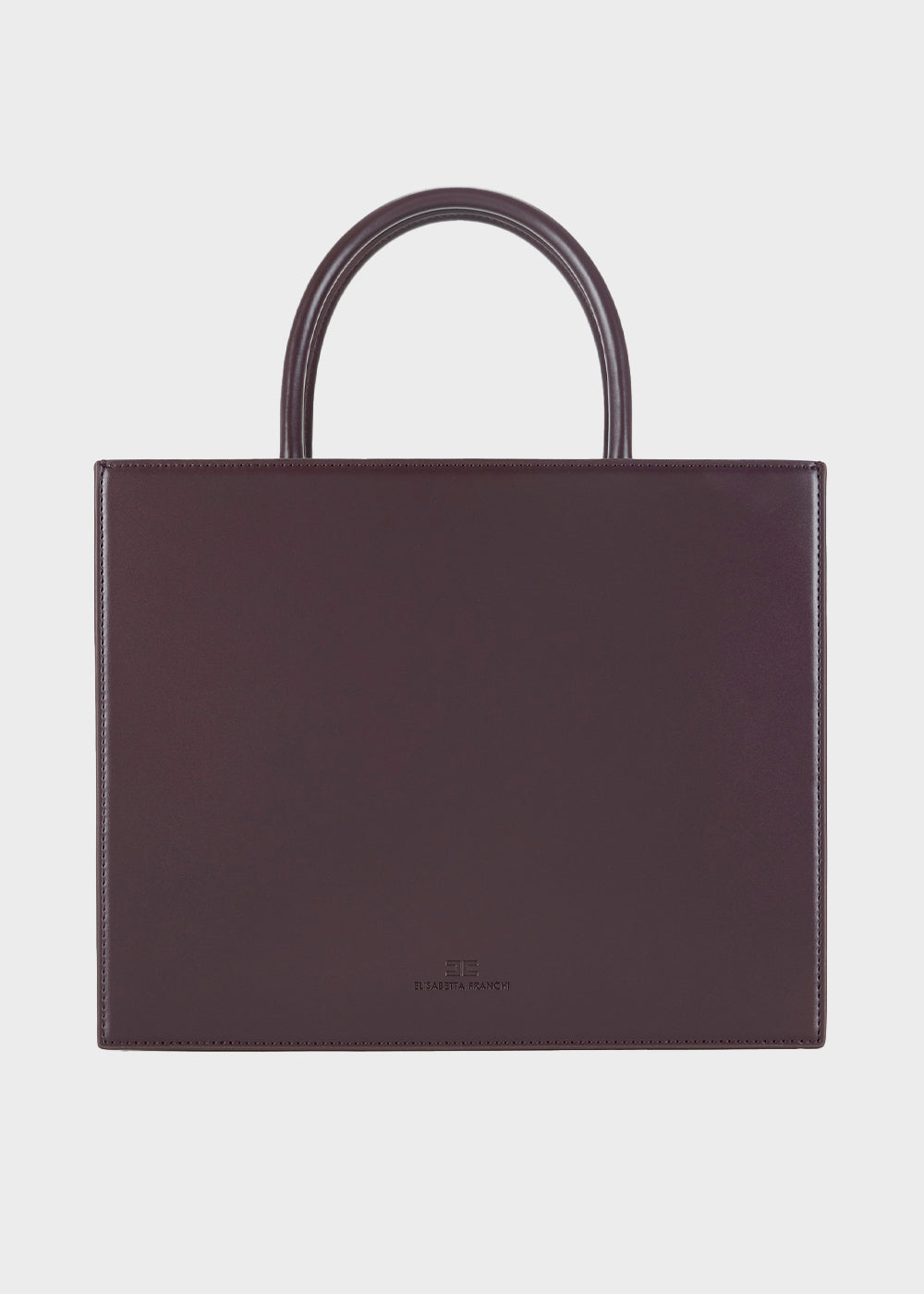 Large handbag with shoulder strap and logo