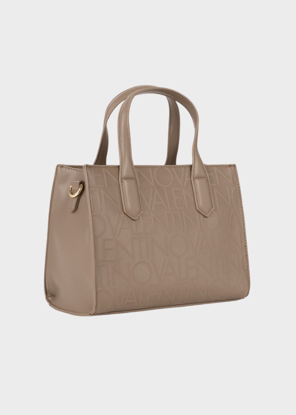 Borsa a mano Ginevra Re con tracolla e logo all over