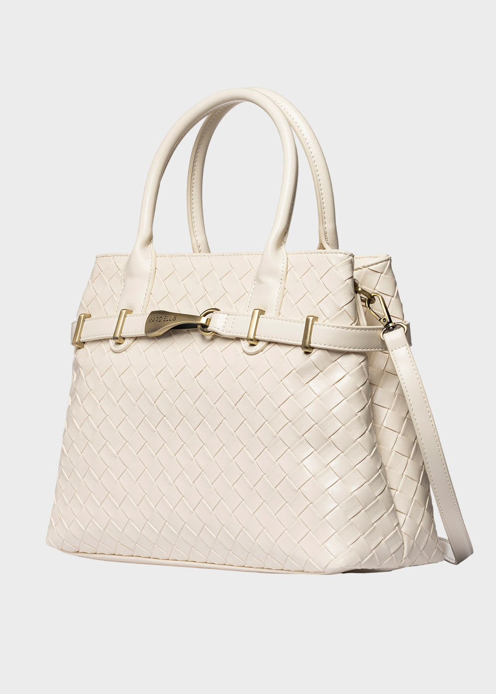 Borsa a mano Arizona L Plait con tracolla e trama ad effetto geometrico