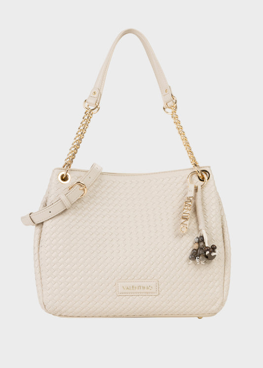 Borsa a spalla Gea con tracolla ed effetto intreccio