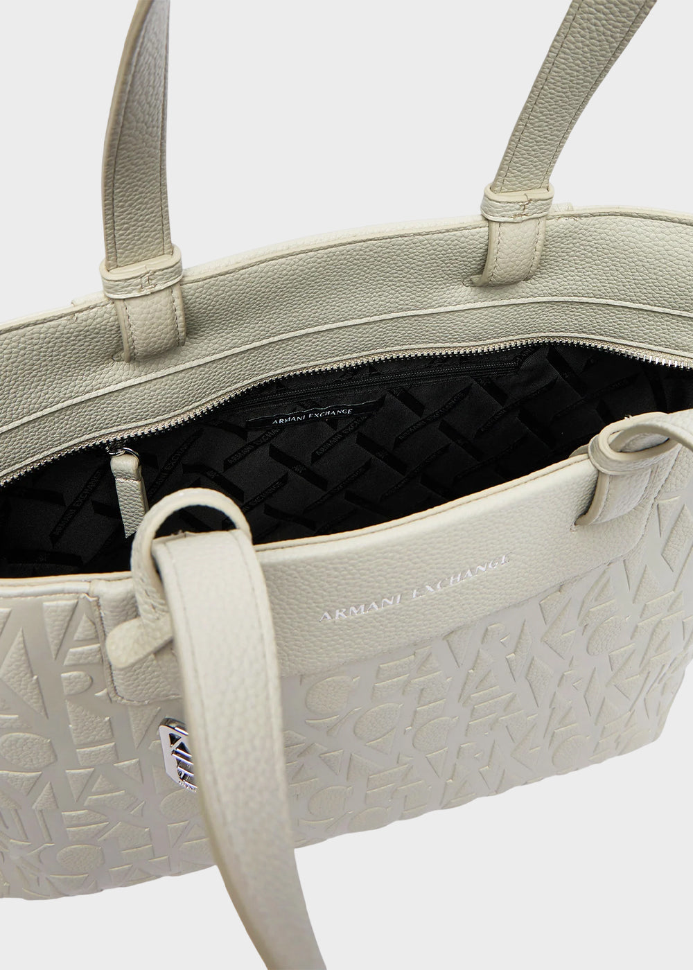 Borsa shopping Liz Pebble M con logo all over-6