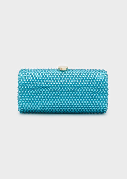 CLUTCH RUBINO CON PIETRE TURCHESE