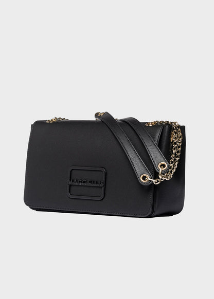 Borsa a tracolla Victoria L GR con pattina e logo metallico