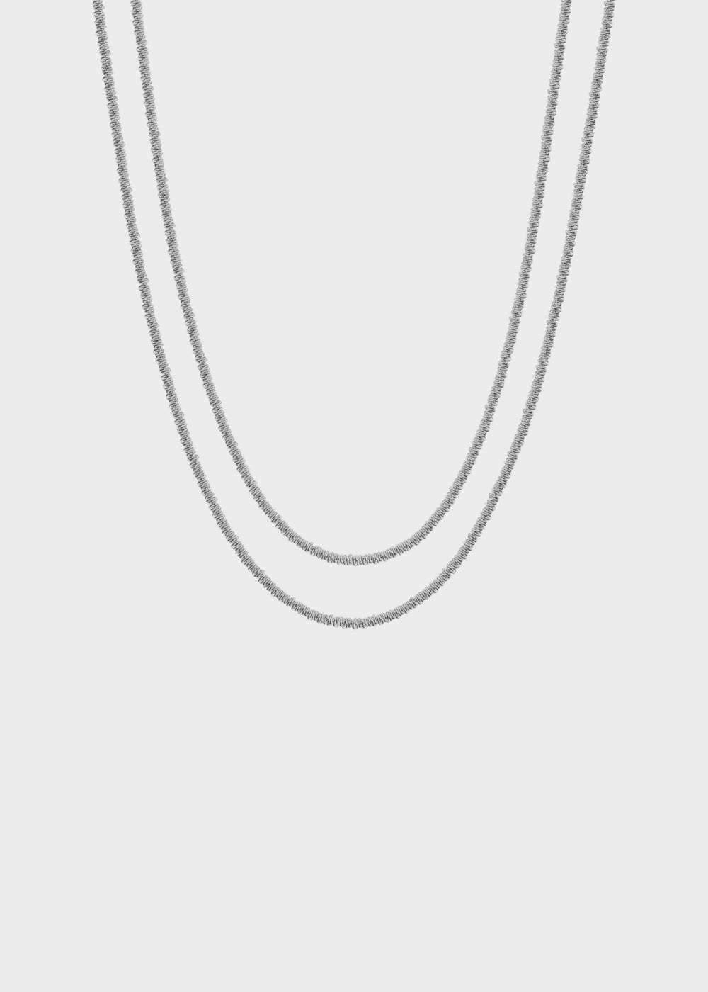 Collana doppiofilo Chunky in acciaio