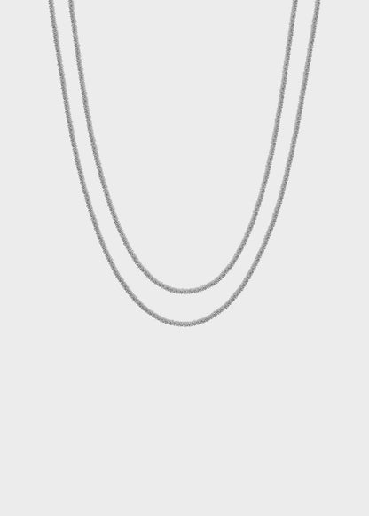 Collana doppiofilo Chunky in acciaio