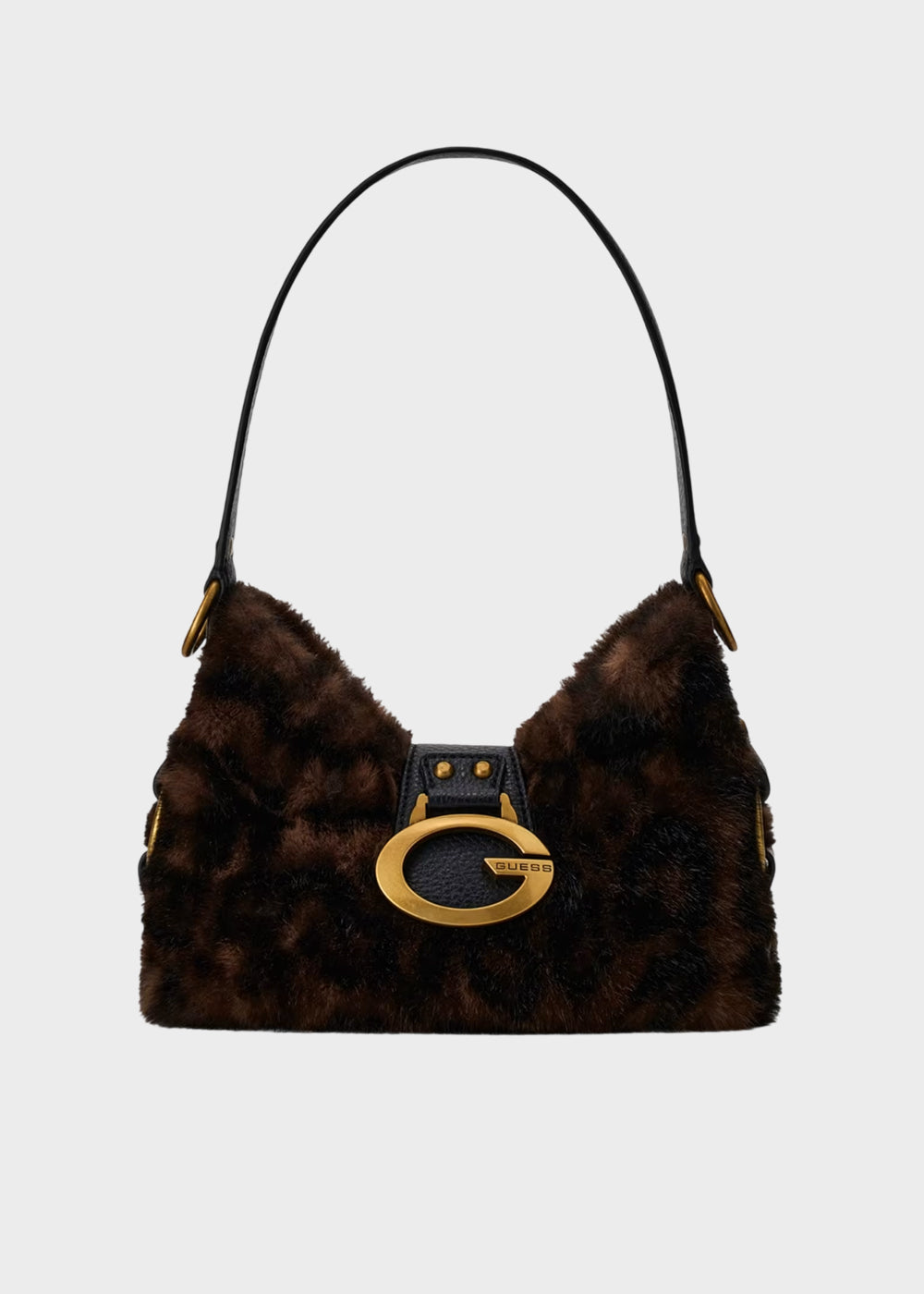 Borsa a spalla Camden Mini in pelliccia sintetica-1