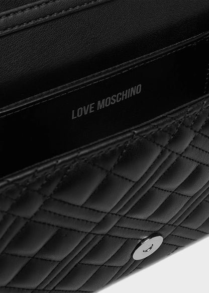 Borsa a tracolla con logo frontale