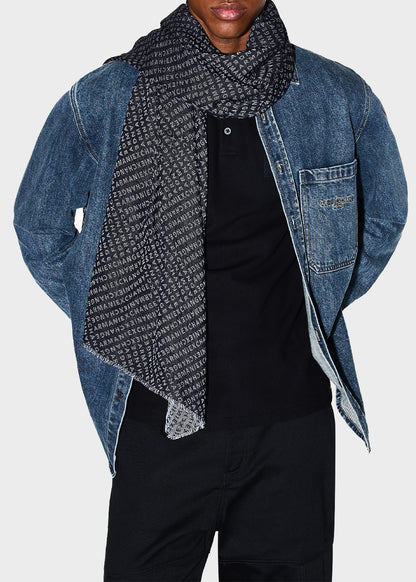 Sciarpa jacquard logo