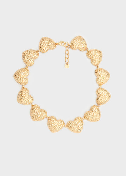 Hammered Heart Necklace