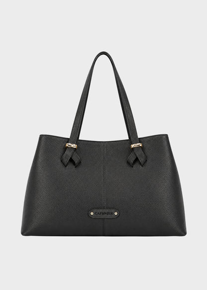 Borsa da spalla con logo frontale