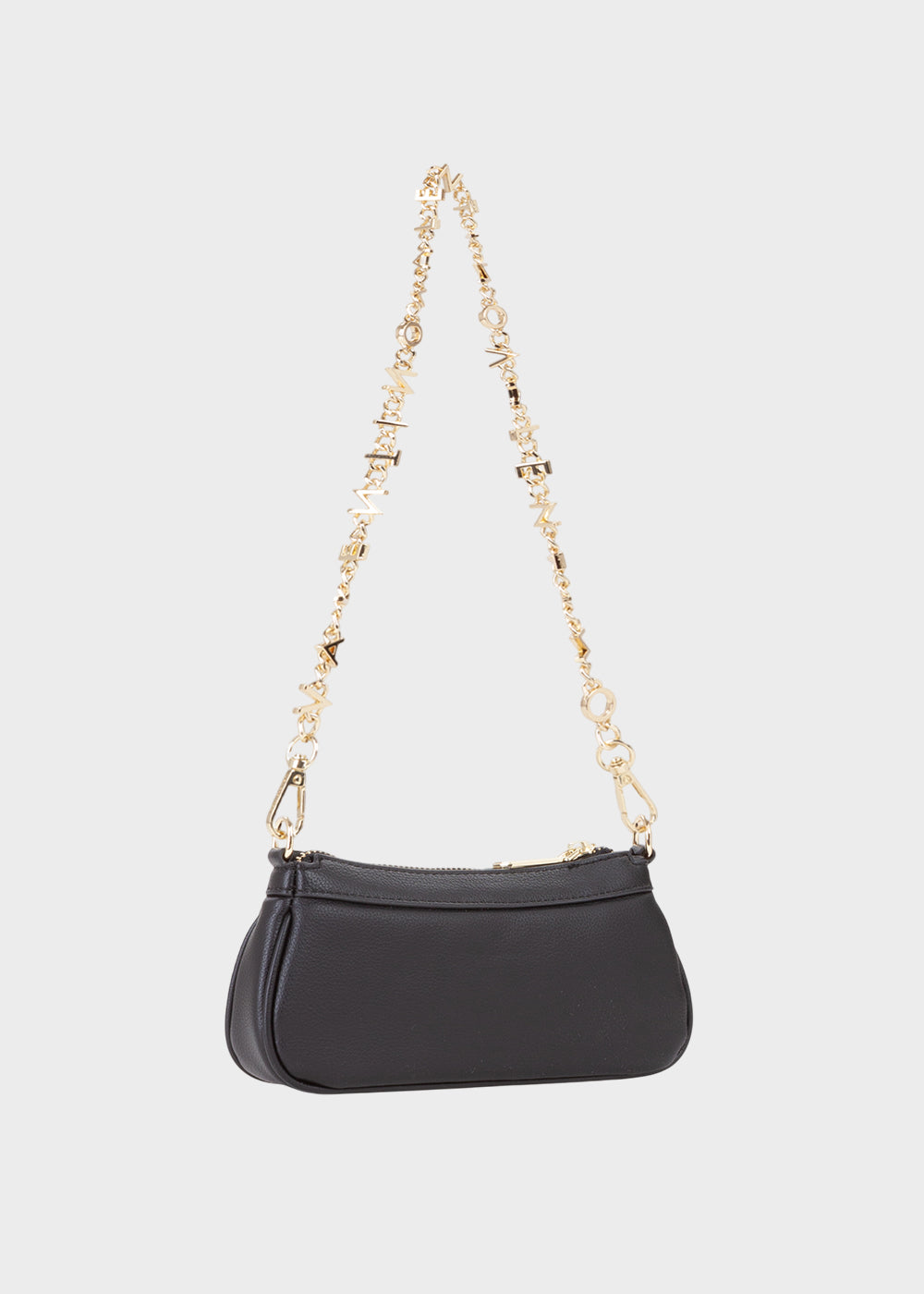 Borsa mini Elly con tracolla e tracolla lettering a spalla