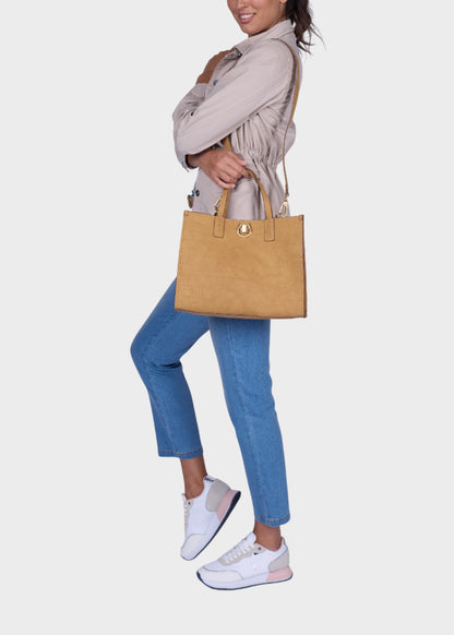 Borsa a mano Middleton D. con tracolla e borsa interna, effetto Croco