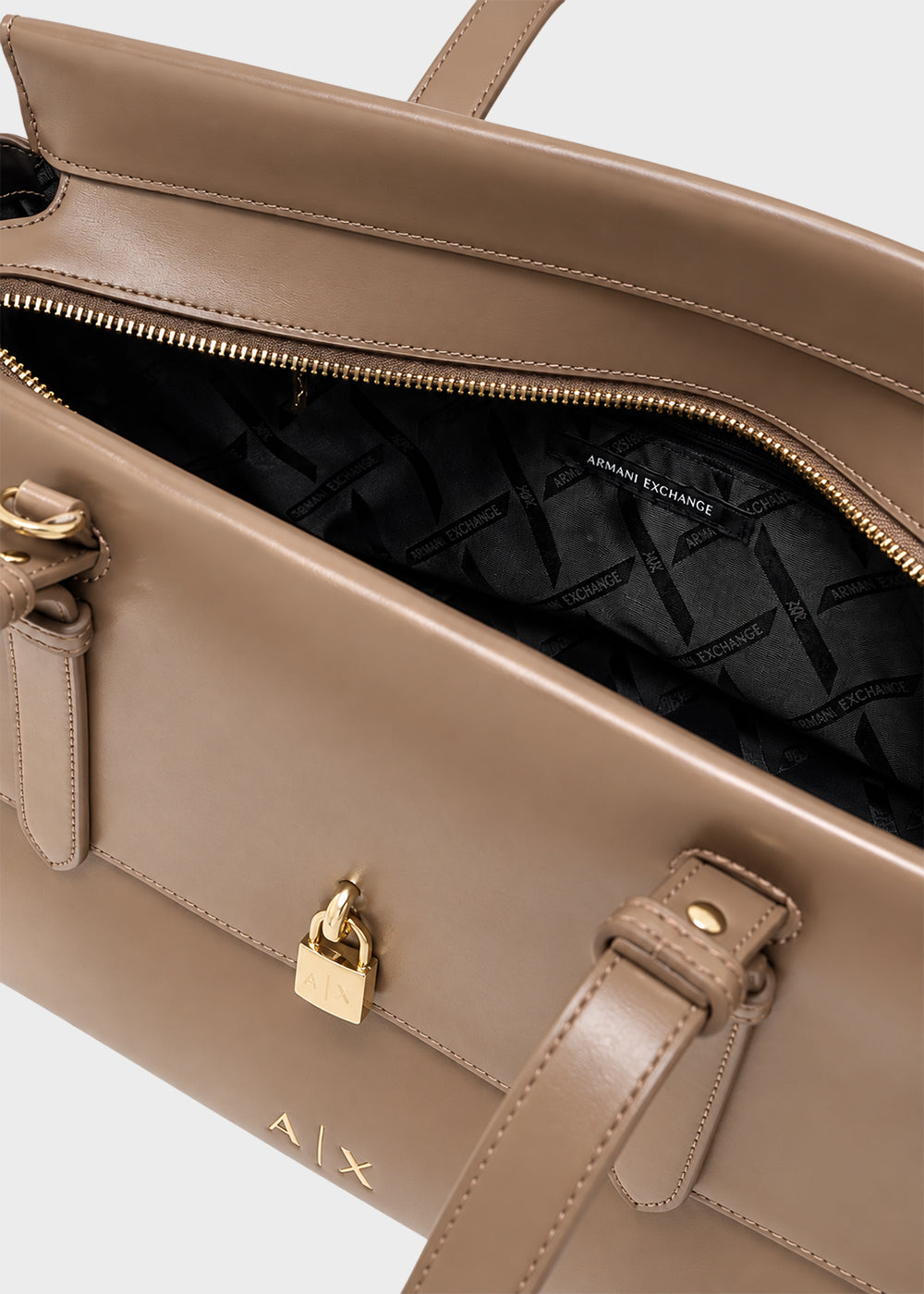Borsa shopping Taylor Tote L con lucchetto decorativo e tracolla-7
