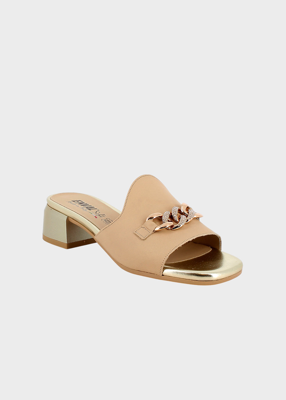 Pantofola con tacco (3,8 cm)