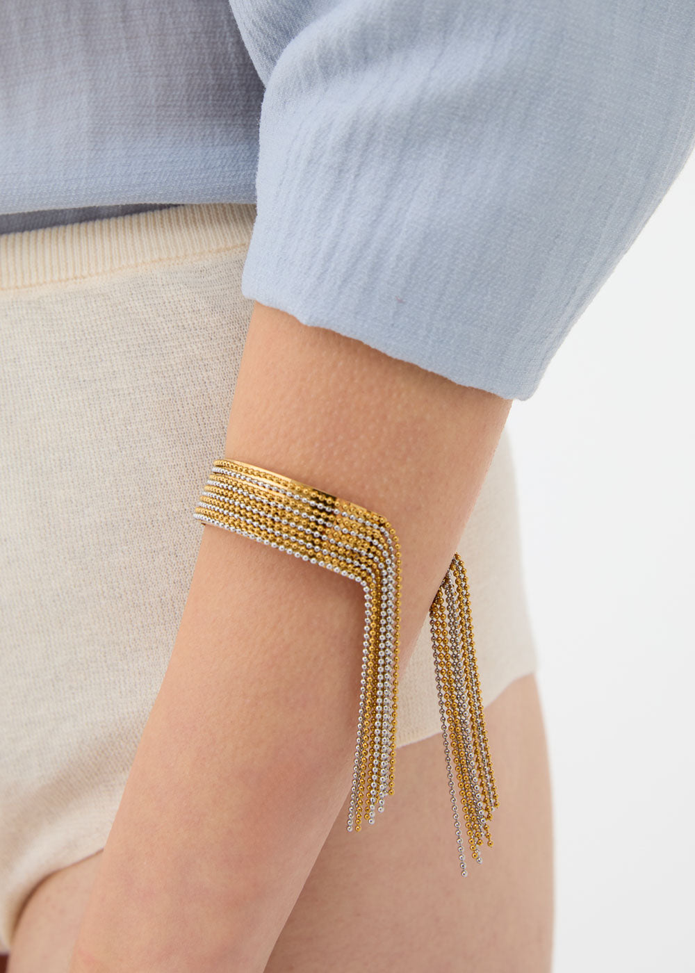 Bracciale in acciaio Fringes