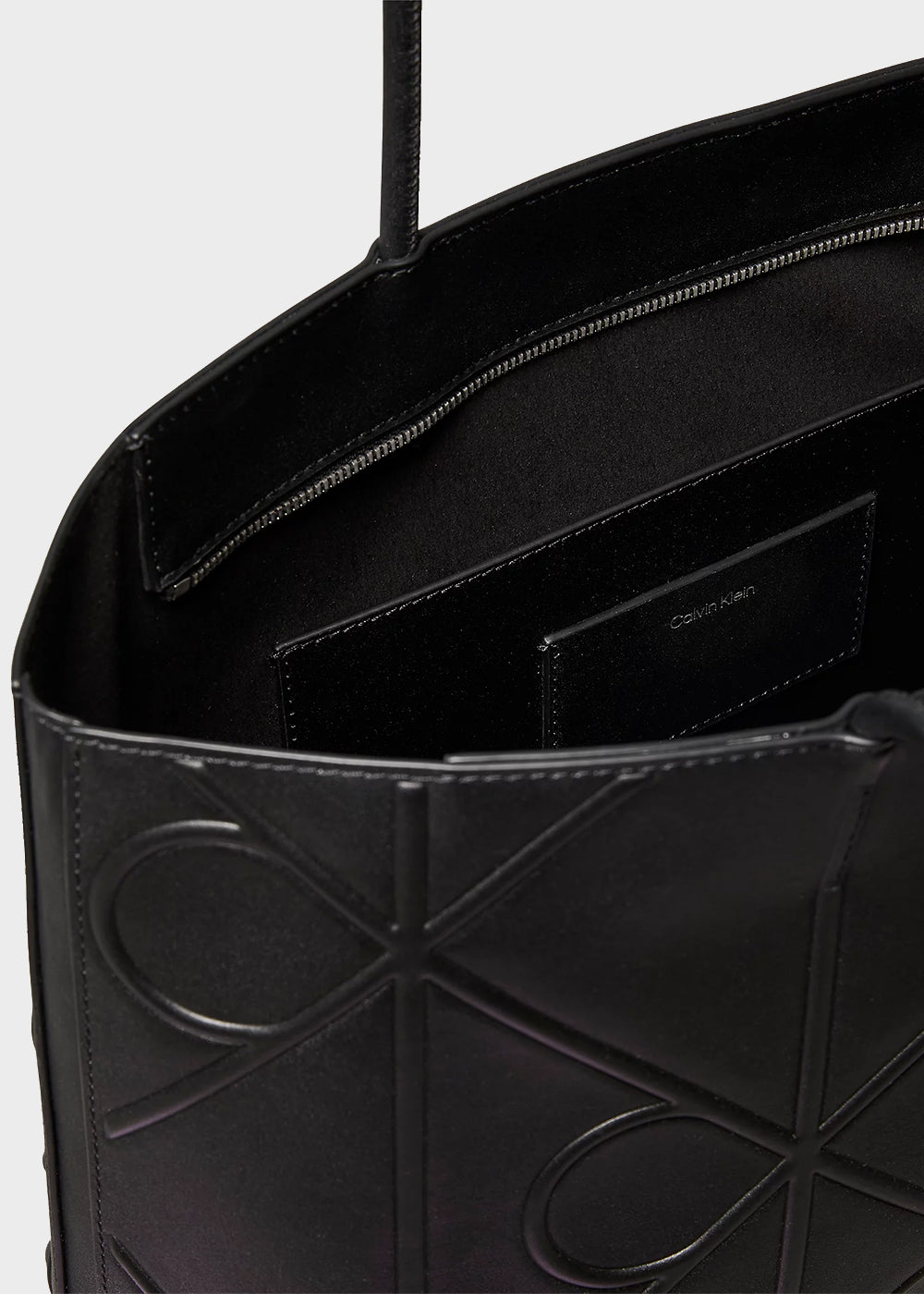 Tote bag with all-over monogram logo print